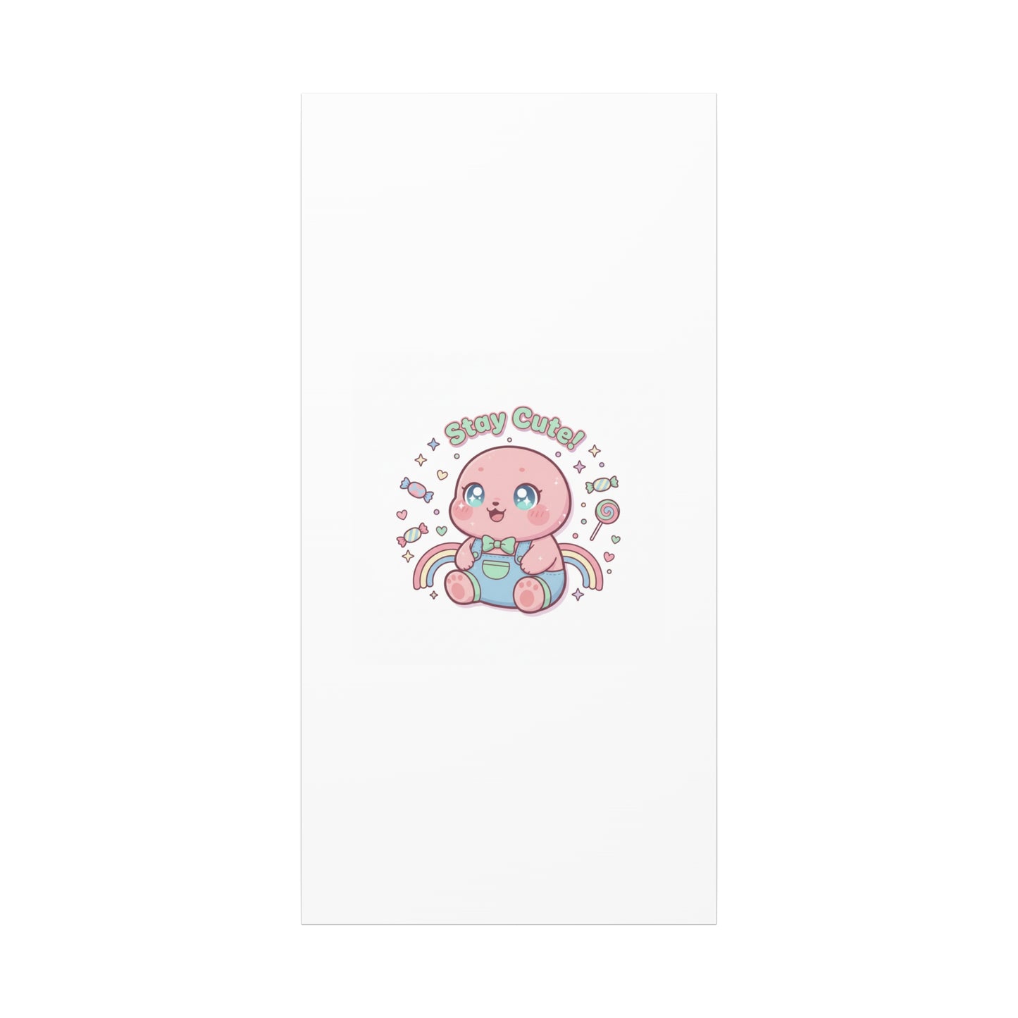 Stay Cute Kawaii Octopus Canvas | Cutecore Pastel, Candy kawaii art