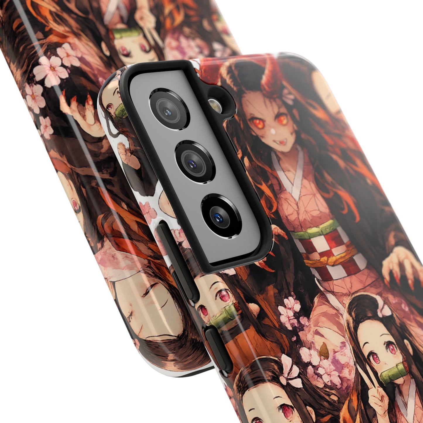 Phone Case — Nezuko Kamado Floral Tough Phone Case