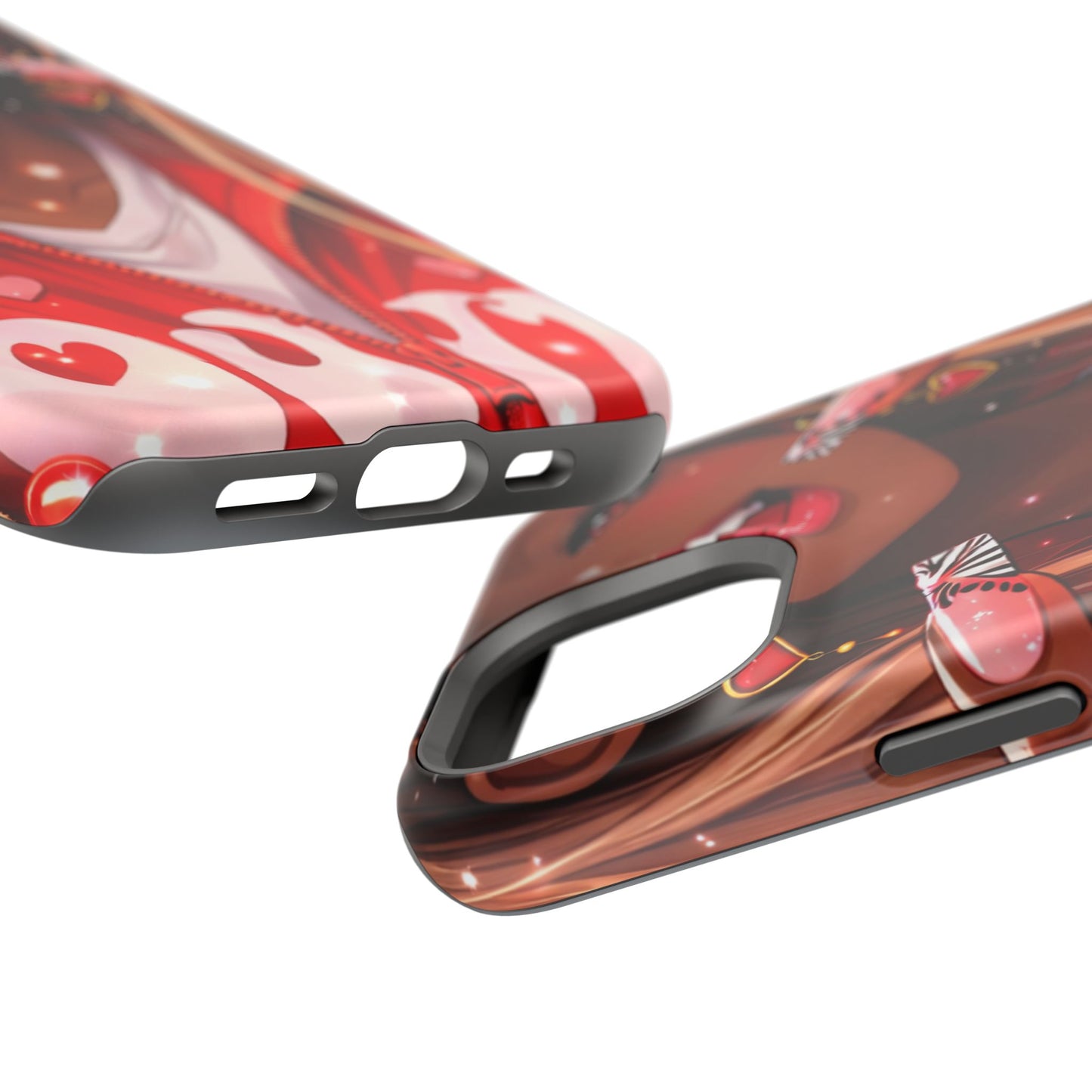 Love Phone Case — Red Heart Jacket Impact-Resistant Case
