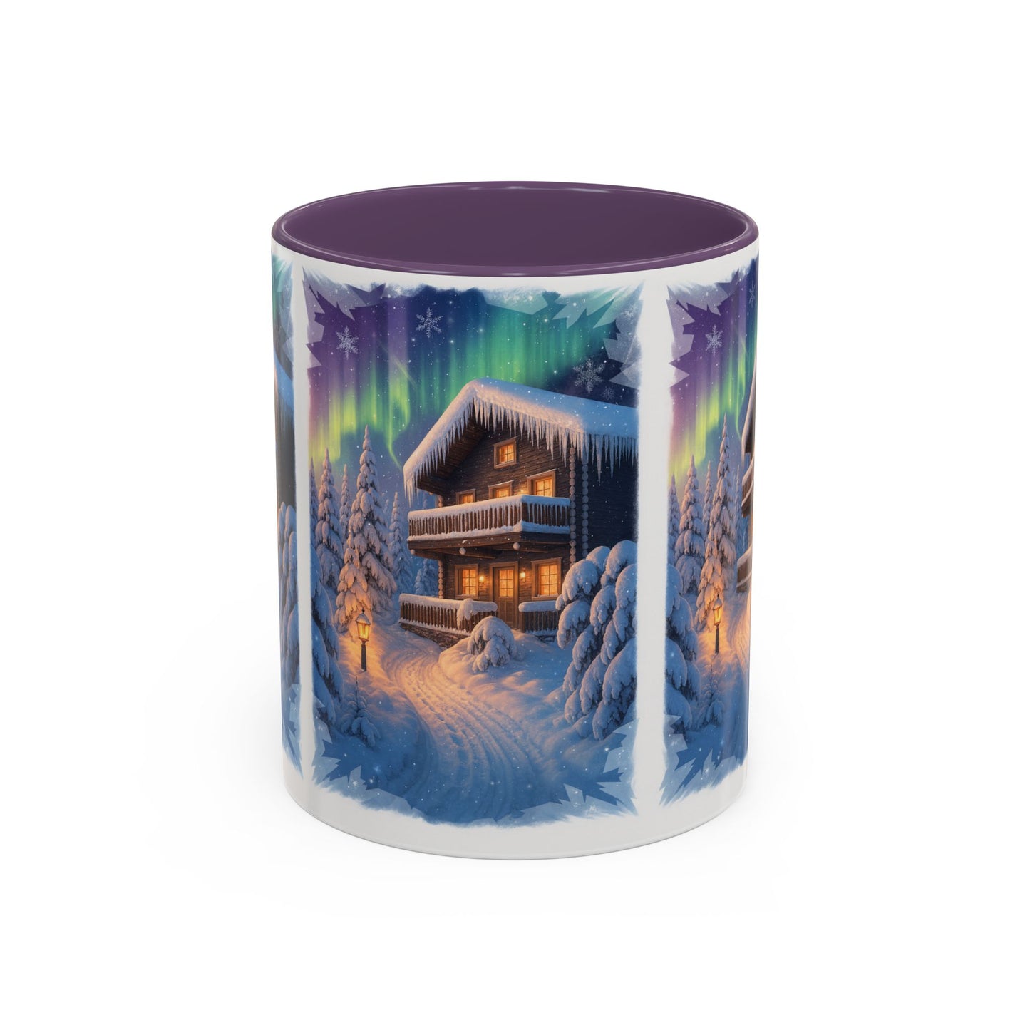 Northern Lights Cabin Mug | Accent Coffee Mug