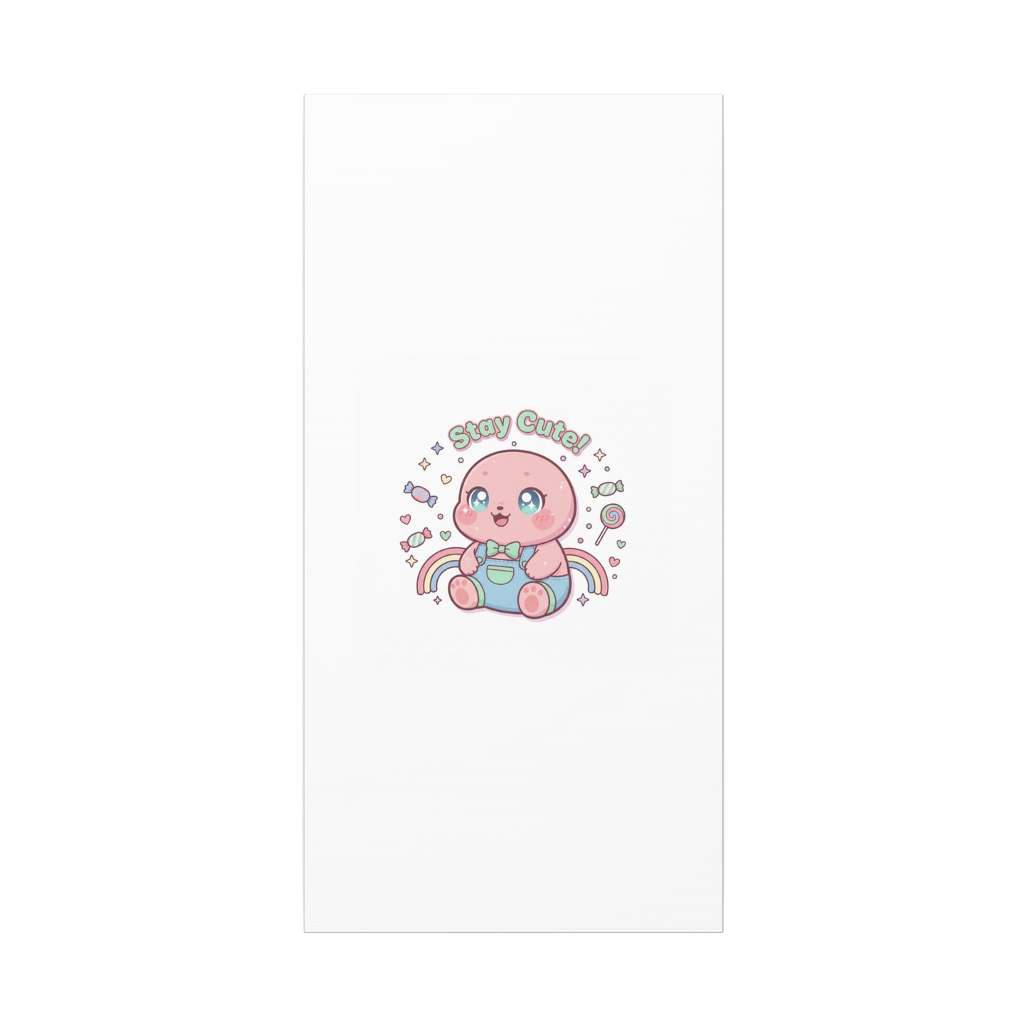 Stay Cute Kawaii Octopus Canvas | Cutecore Pastel, Candy kawaii art
