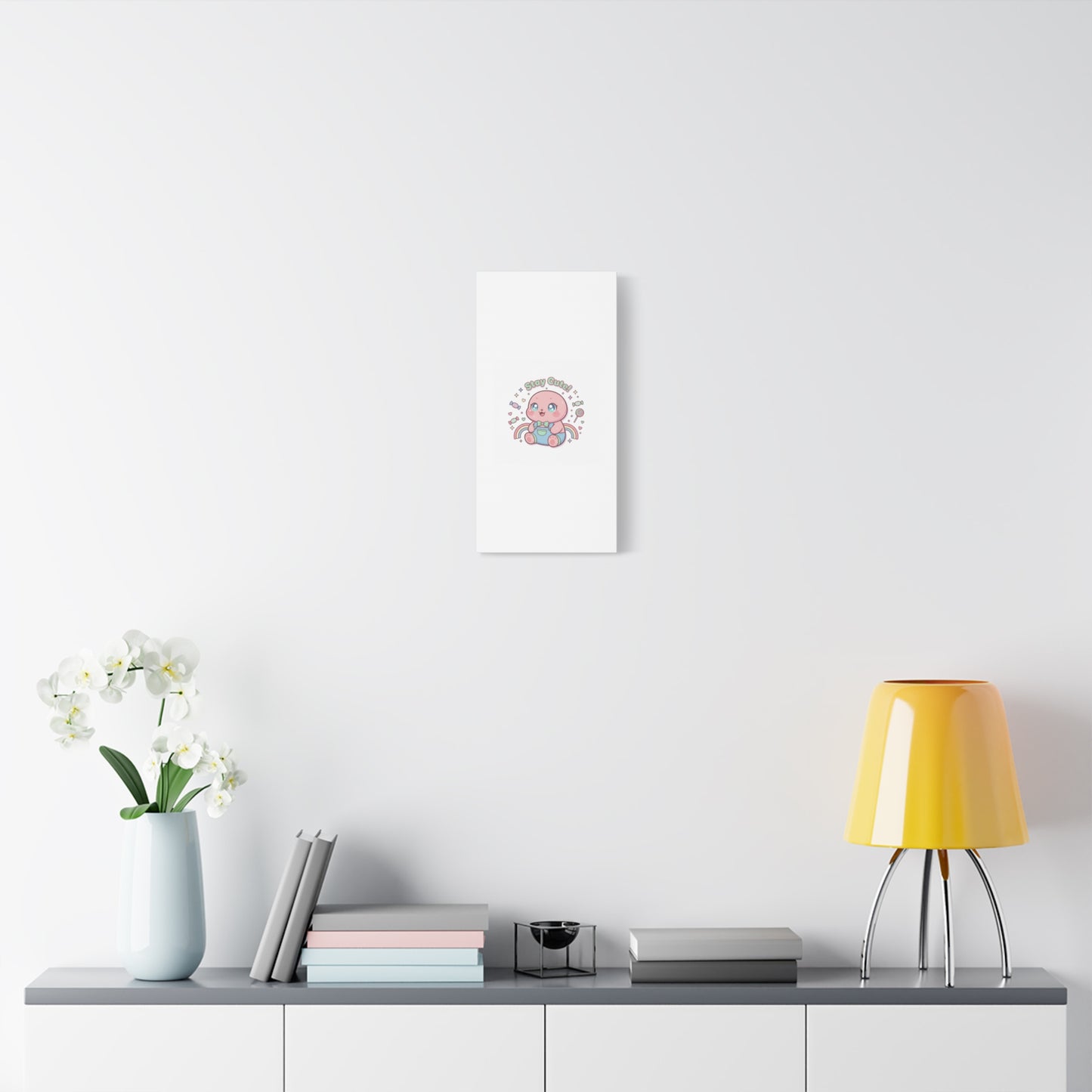 Stay Cute Kawaii Octopus Canvas | Cutecore Pastel, Candy kawaii art