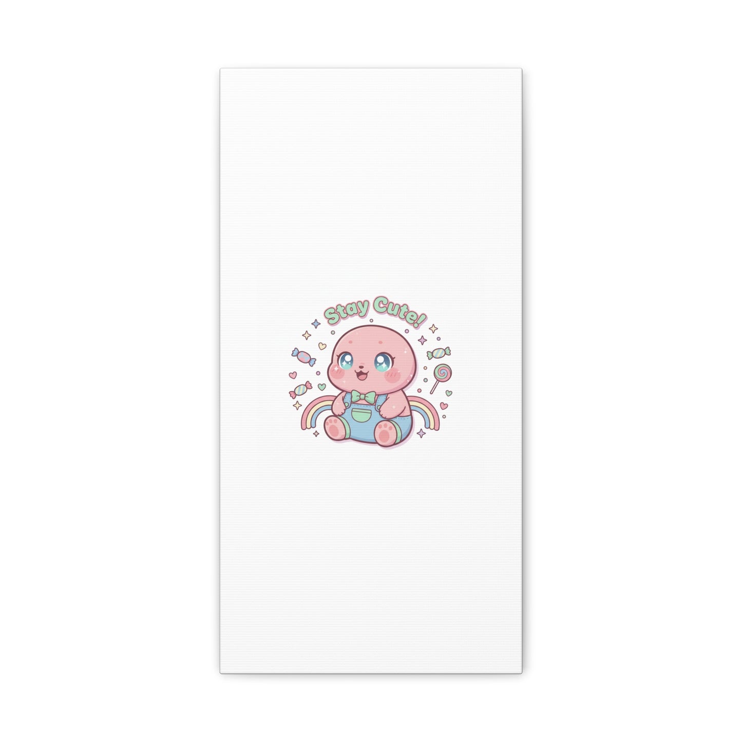 Stay Cute Kawaii Octopus Canvas | Cutecore Pastel, Candy kawaii art