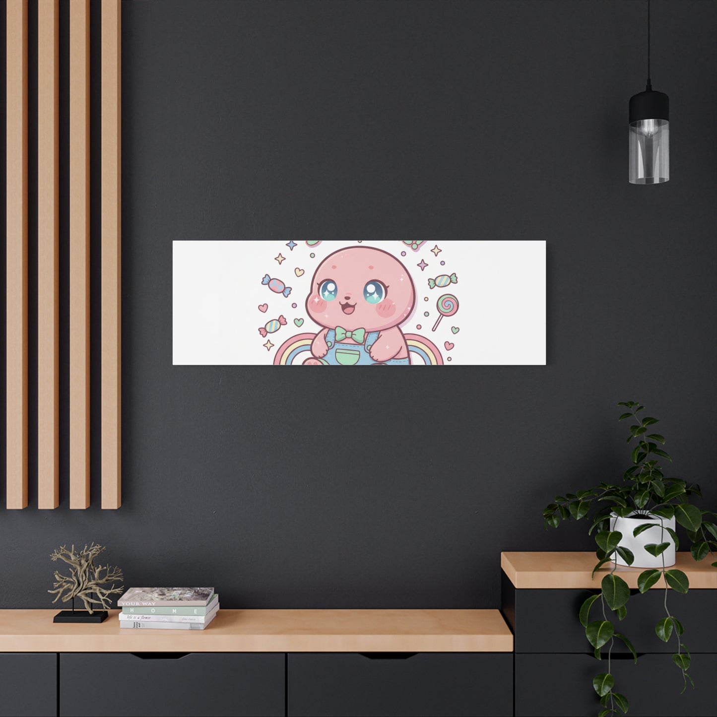Stay Cute Kawaii Octopus Canvas | Cutecore Pastel, Candy kawaii art