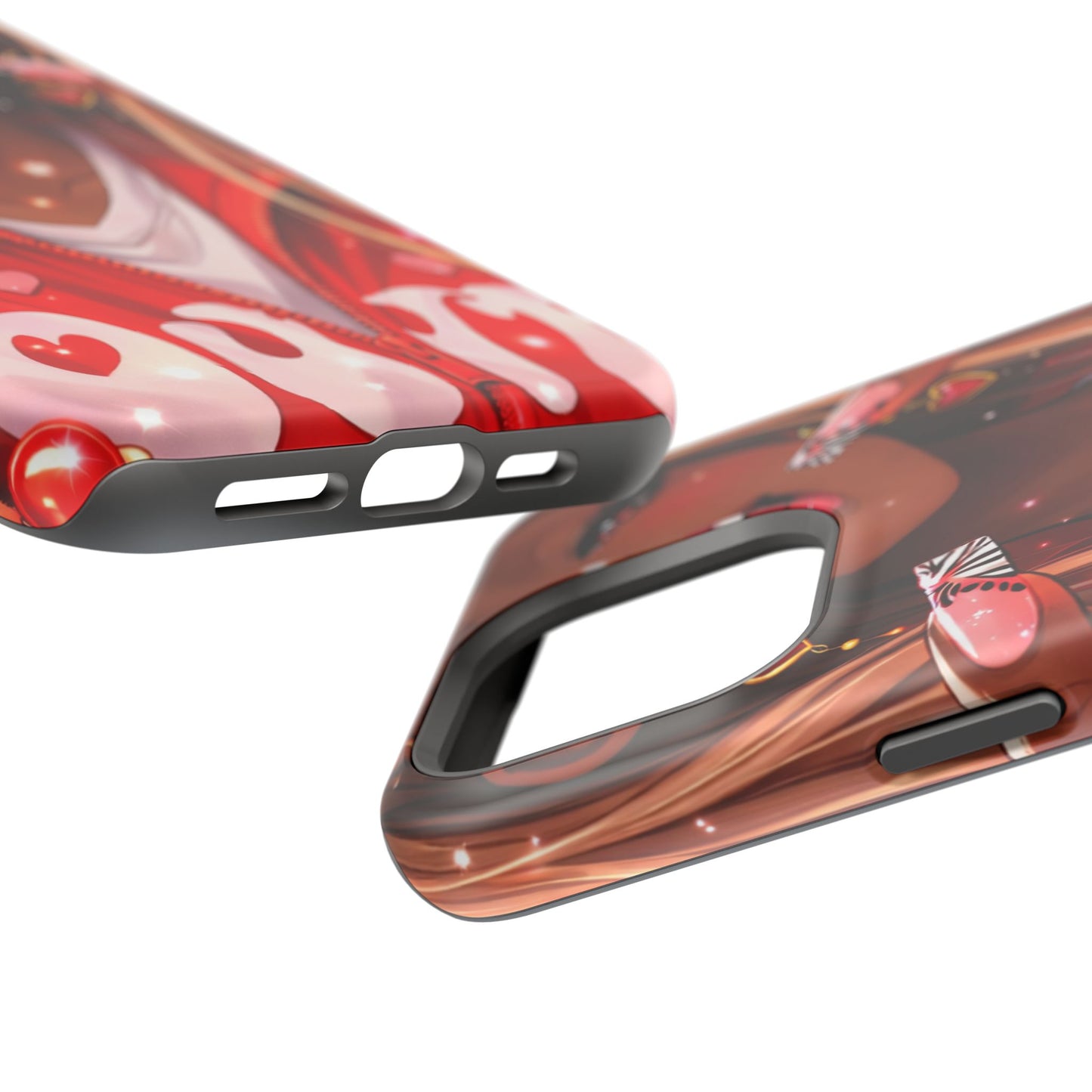 Love Phone Case — Red Heart Jacket Impact-Resistant Case
