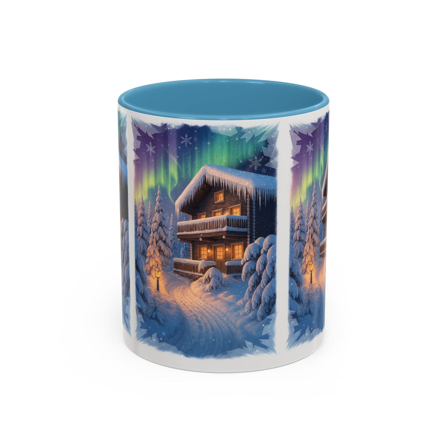 Northern Lights Cabin Mug | Accent Coffee Mug