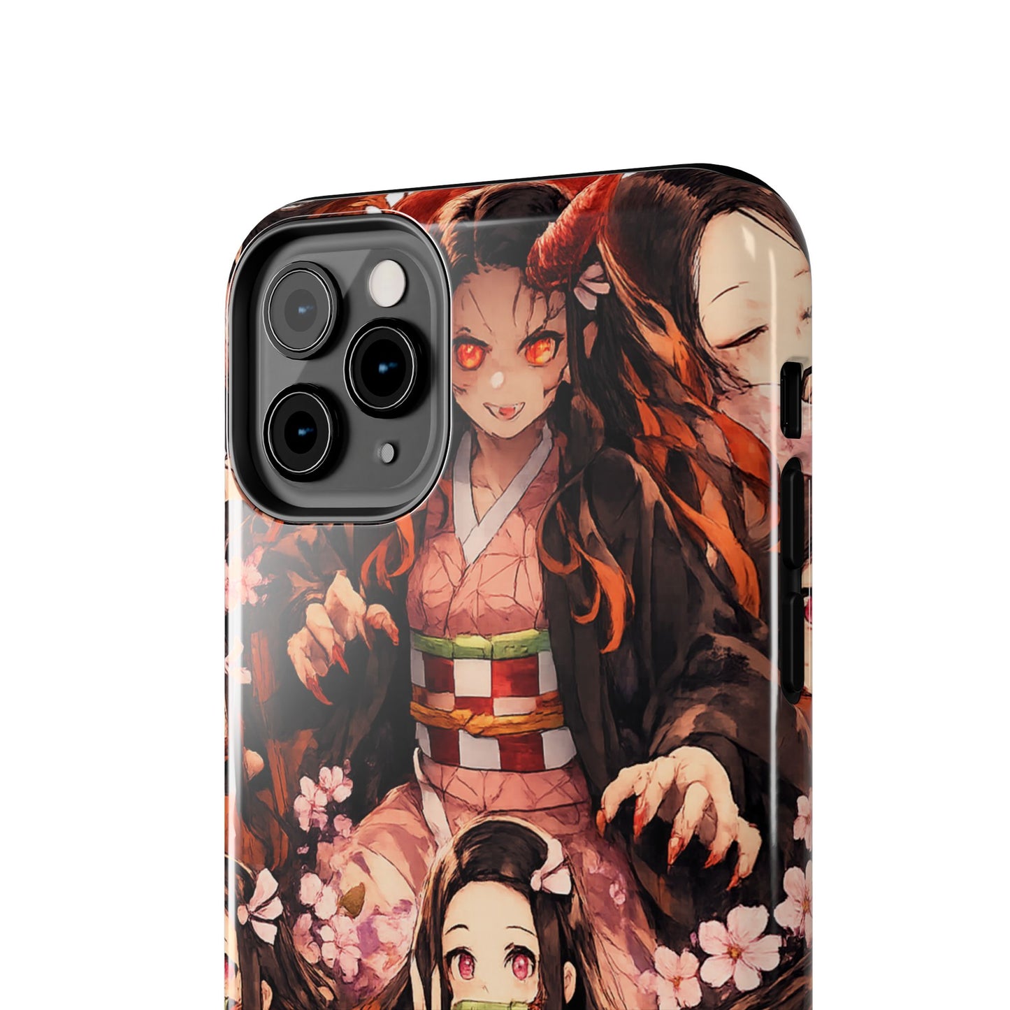 Phone Case — Nezuko Kamado Floral Tough Phone Case