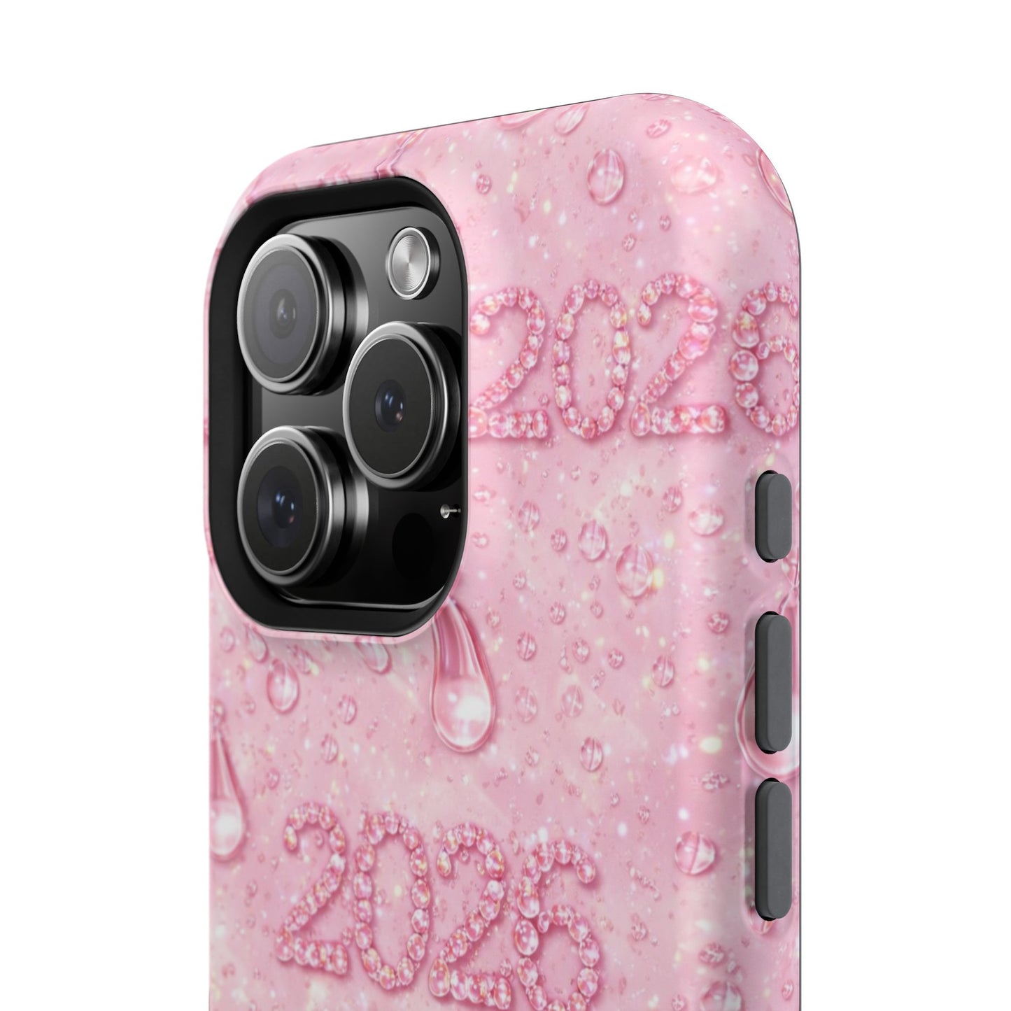 2026 Pink Waterdrop Phone Case — Impact-Resistant Protective Cover