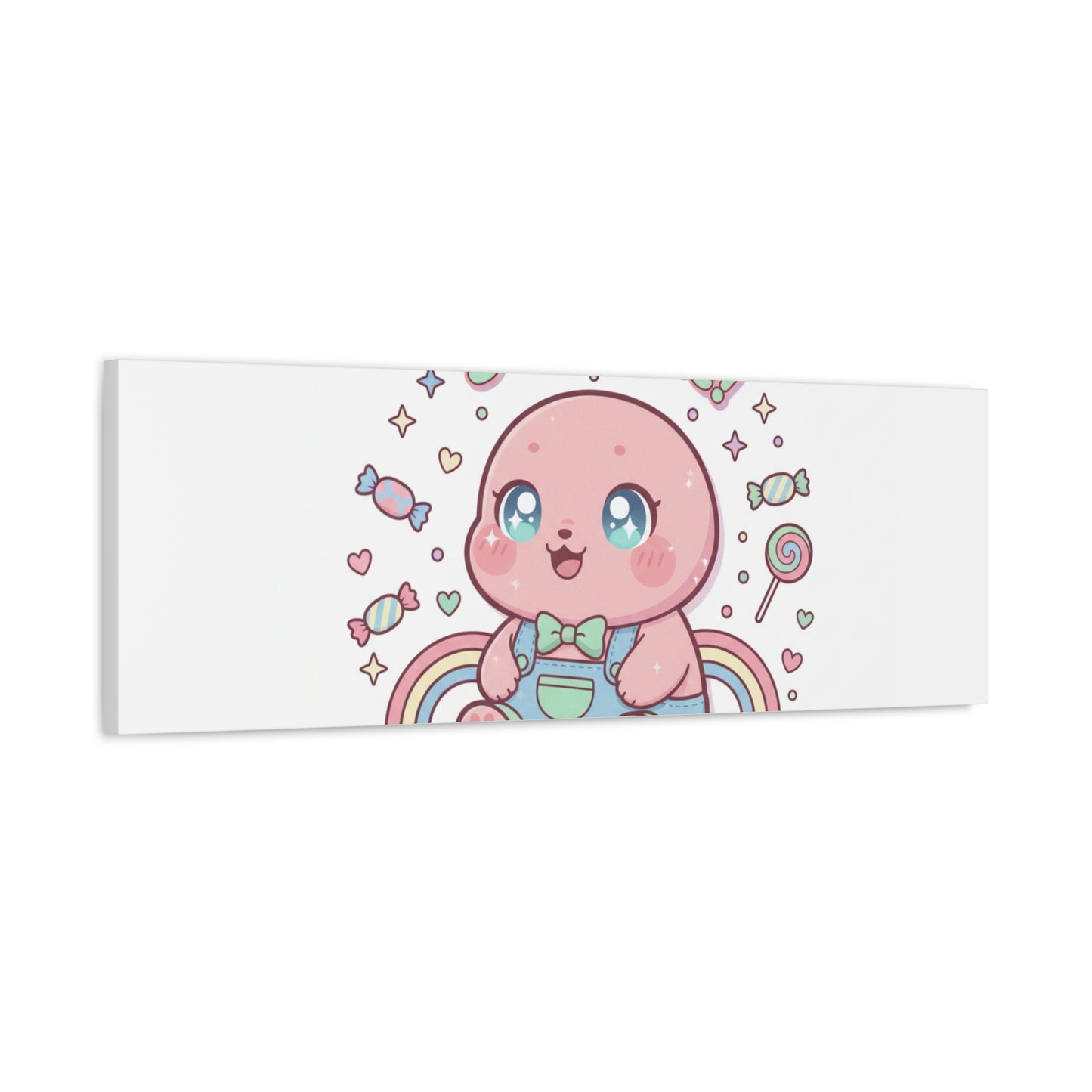 Stay Cute Kawaii Octopus Canvas | Cutecore Pastel, Candy kawaii art