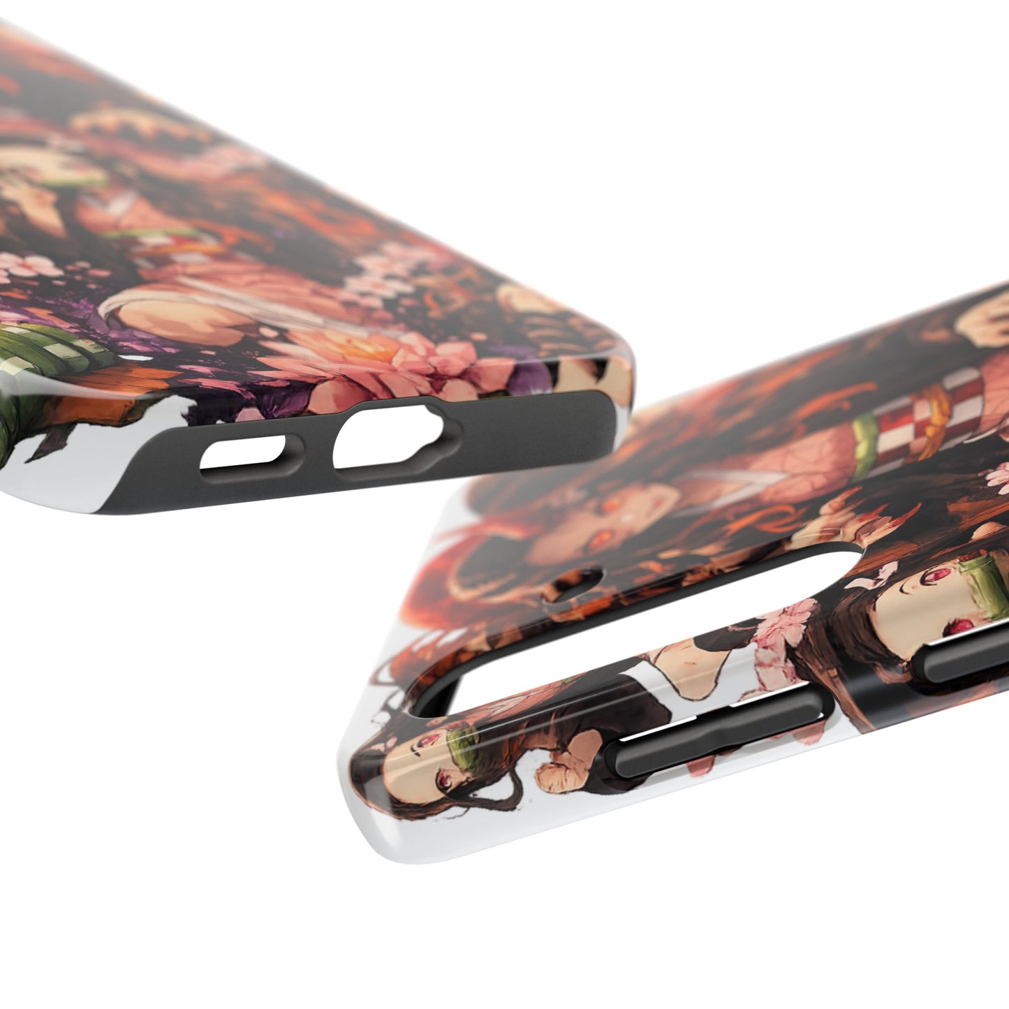 Phone Case — Nezuko Kamado Floral Tough Phone Case