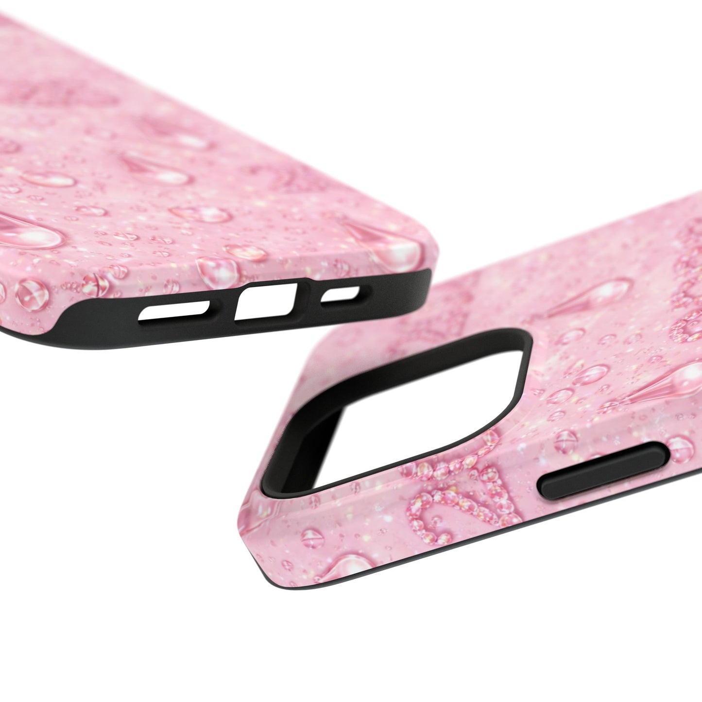 2026 Pink Waterdrop Phone Case — Impact-Resistant Protective Cover
