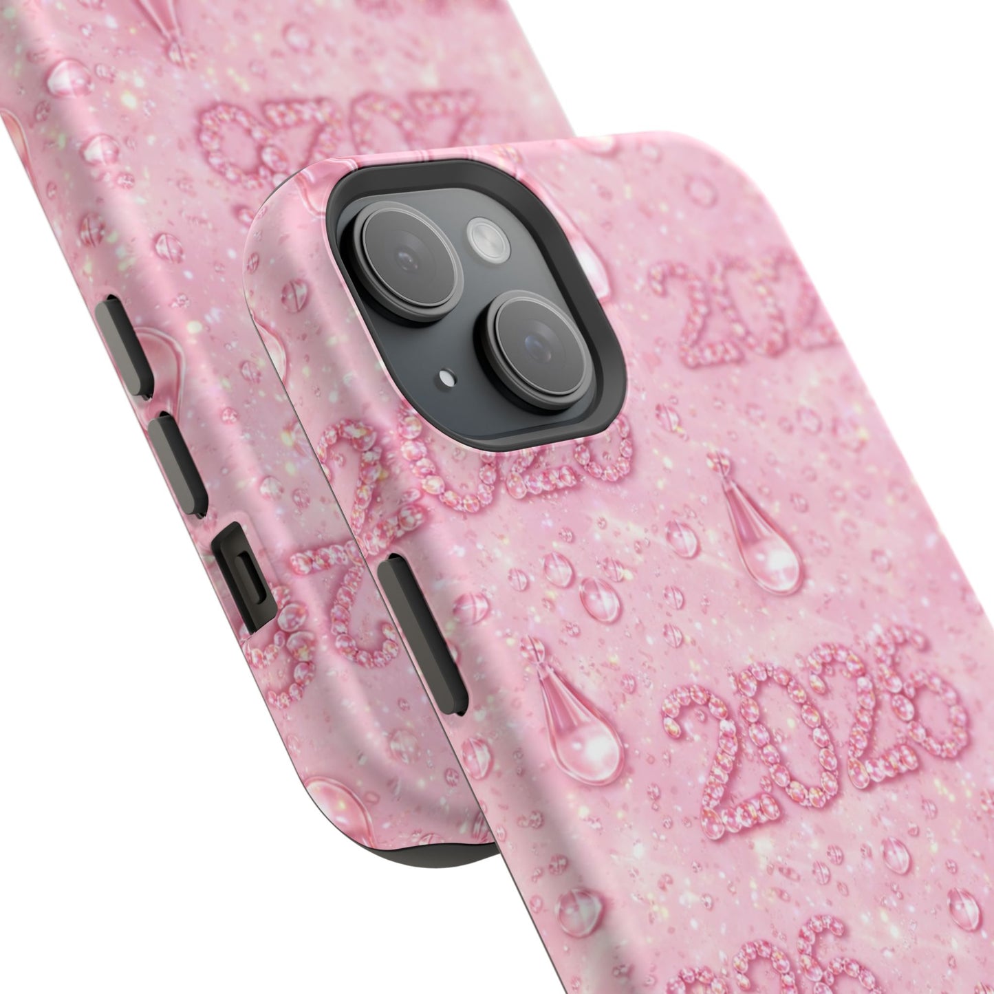 2026 Pink Waterdrop Phone Case — Impact-Resistant Protective Cover