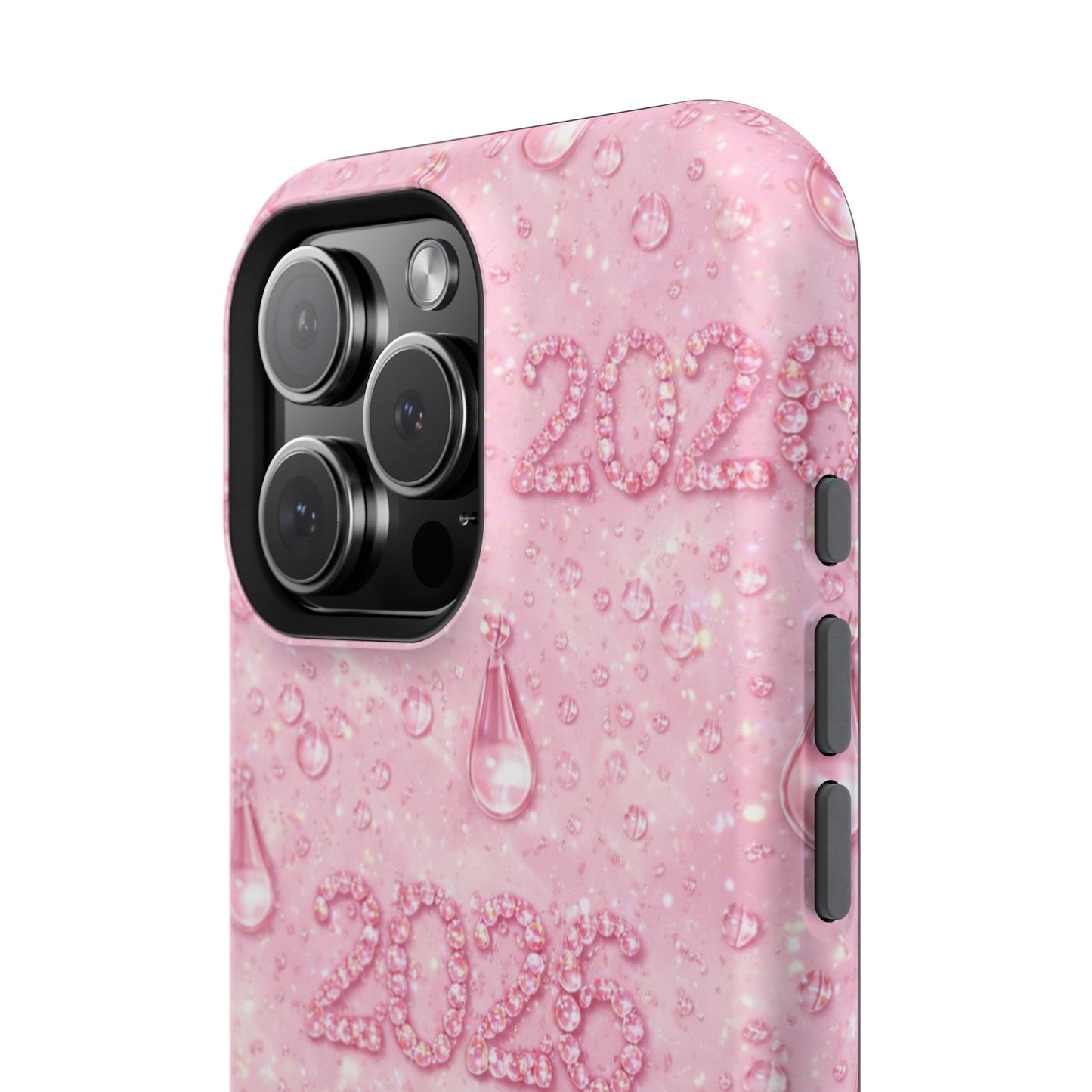 2026 Pink Waterdrop Phone Case — Impact-Resistant Protective Cover