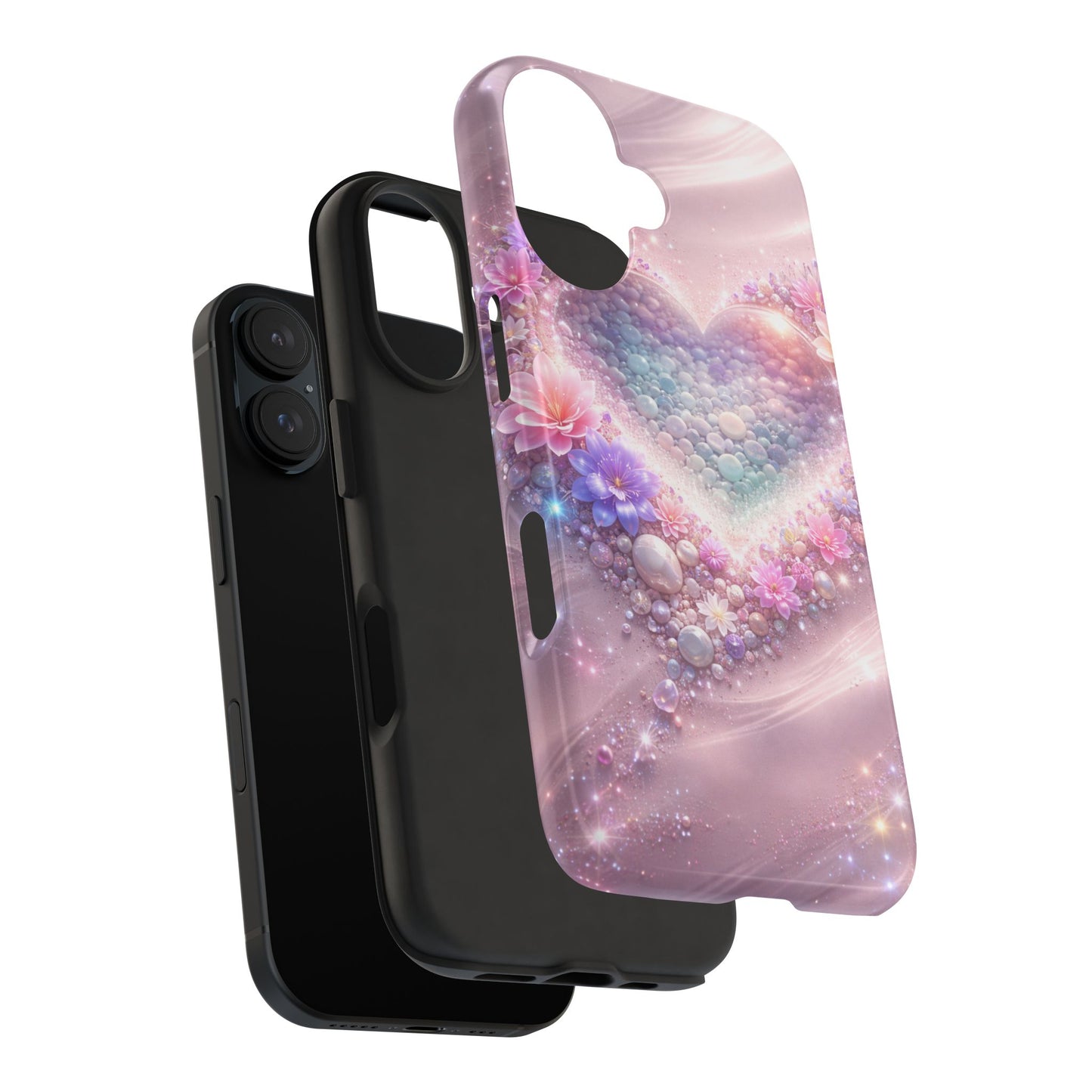 Tough Phone Case — Pastel Heart Galaxy Protective iPhone Cover