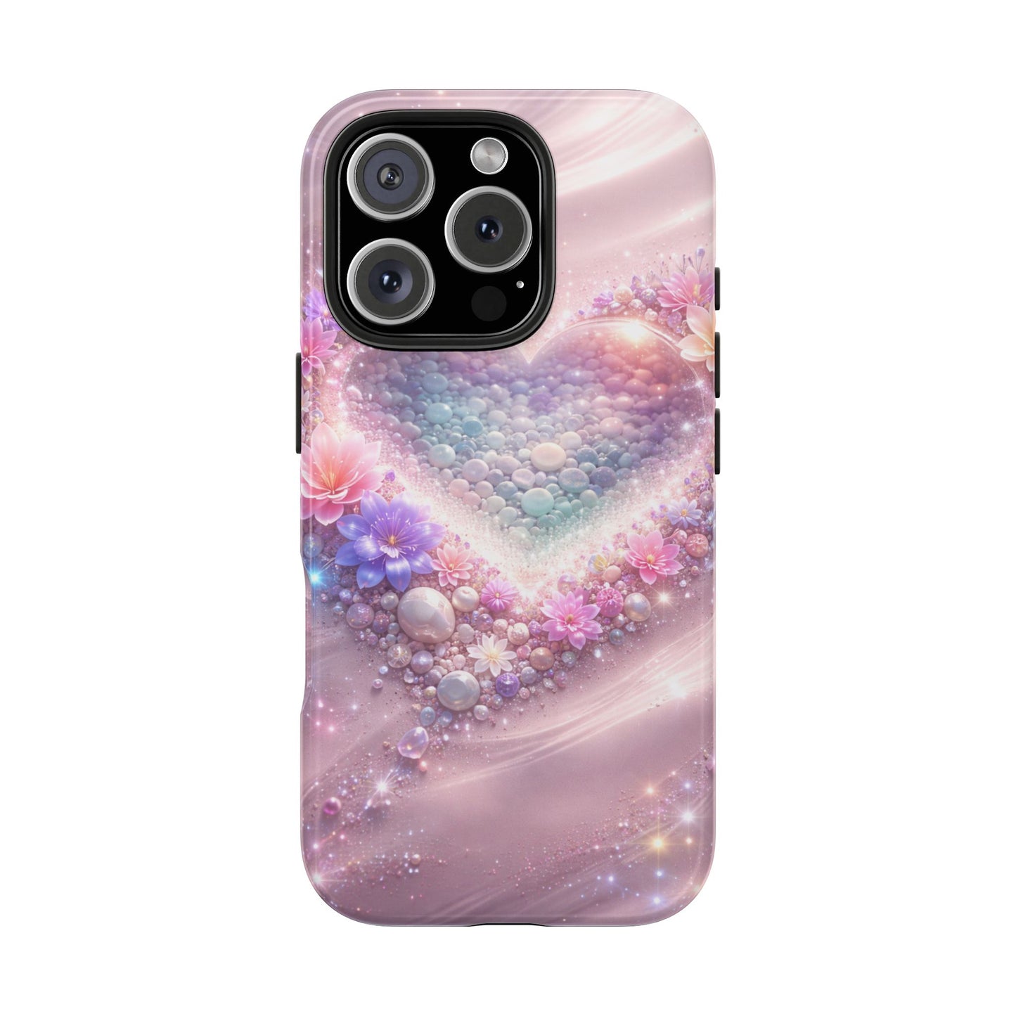 Tough Phone Case — Pastel Heart Galaxy Protective iPhone Cover