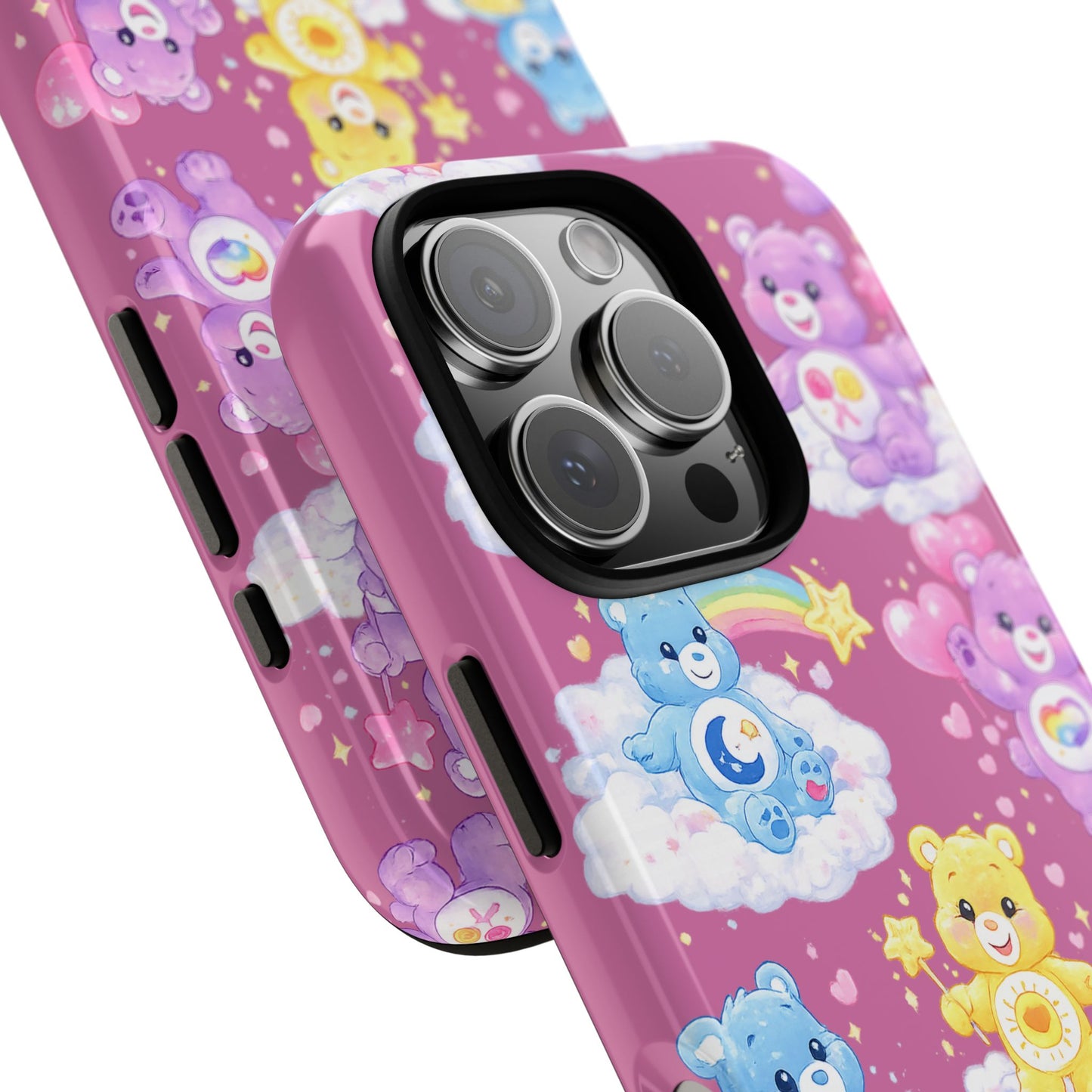 Cute Care Bears Tough Phone Case – Colorful Cloud Pattern, 'Tough Cases'