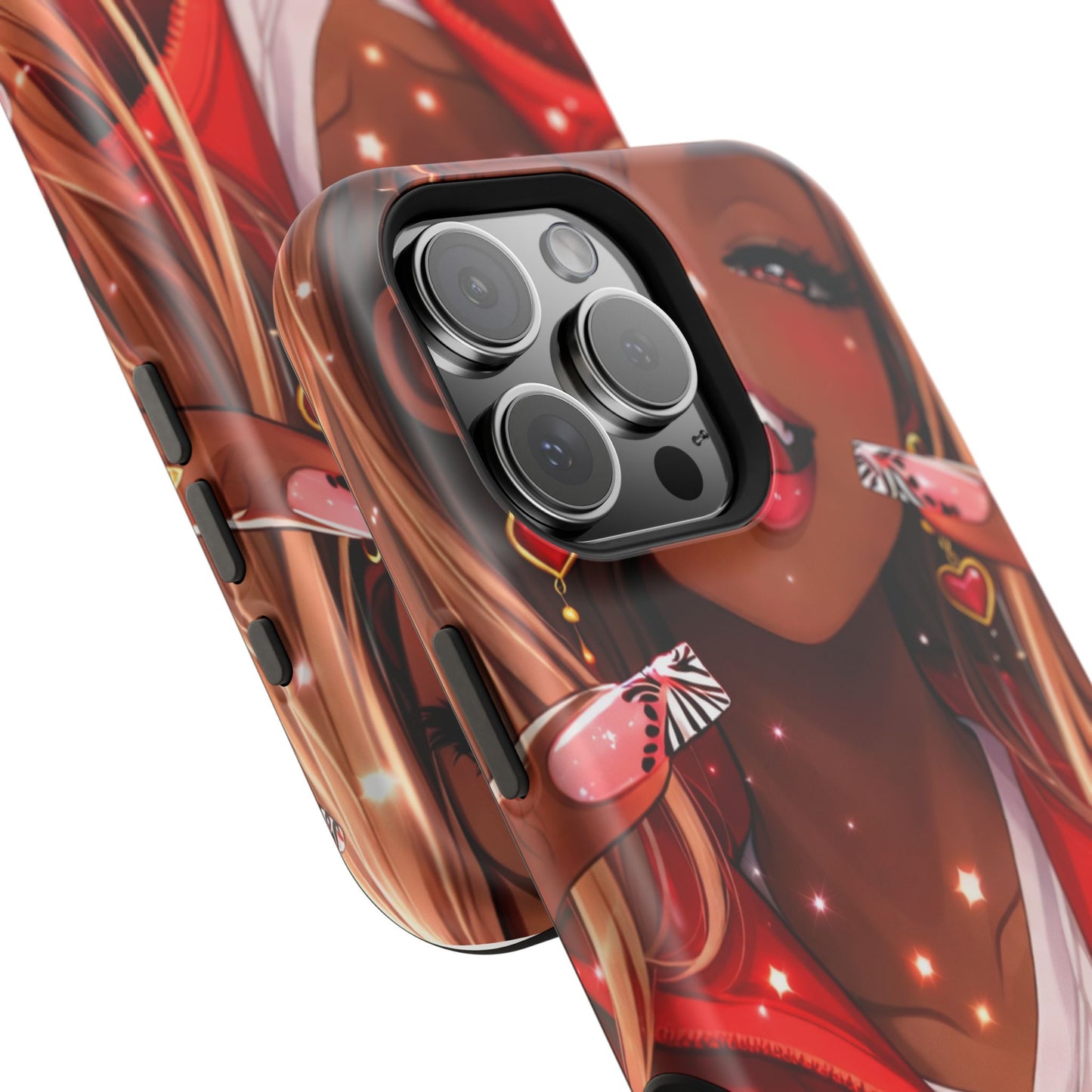 Love Phone Case — Red Heart Jacket Impact-Resistant Case