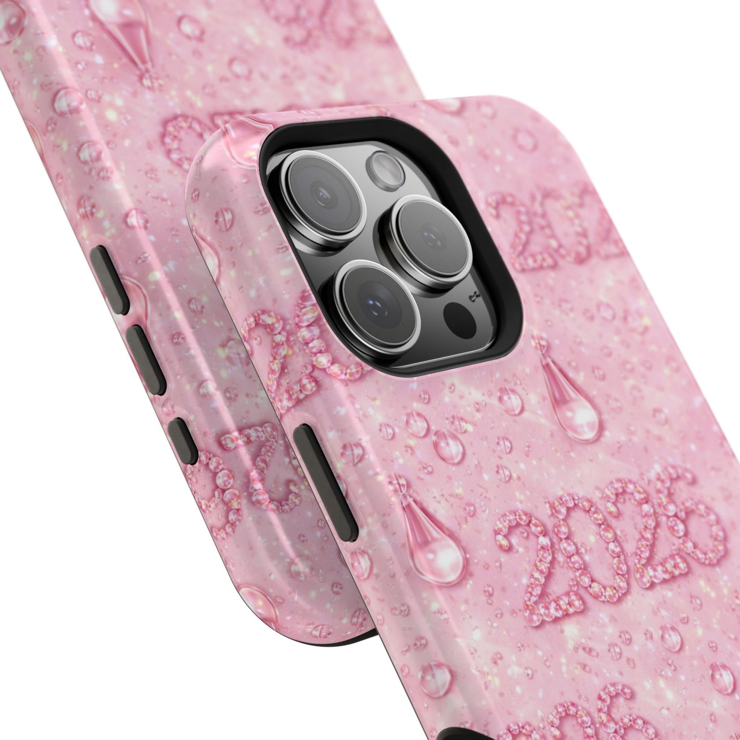 2026 Pink Waterdrop Phone Case — Impact-Resistant Protective Cover
