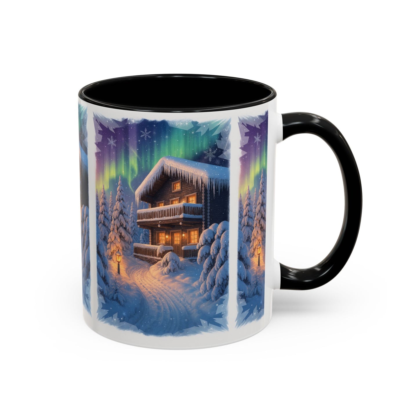 Northern Lights Cabin Mug | Accent Coffee Mug