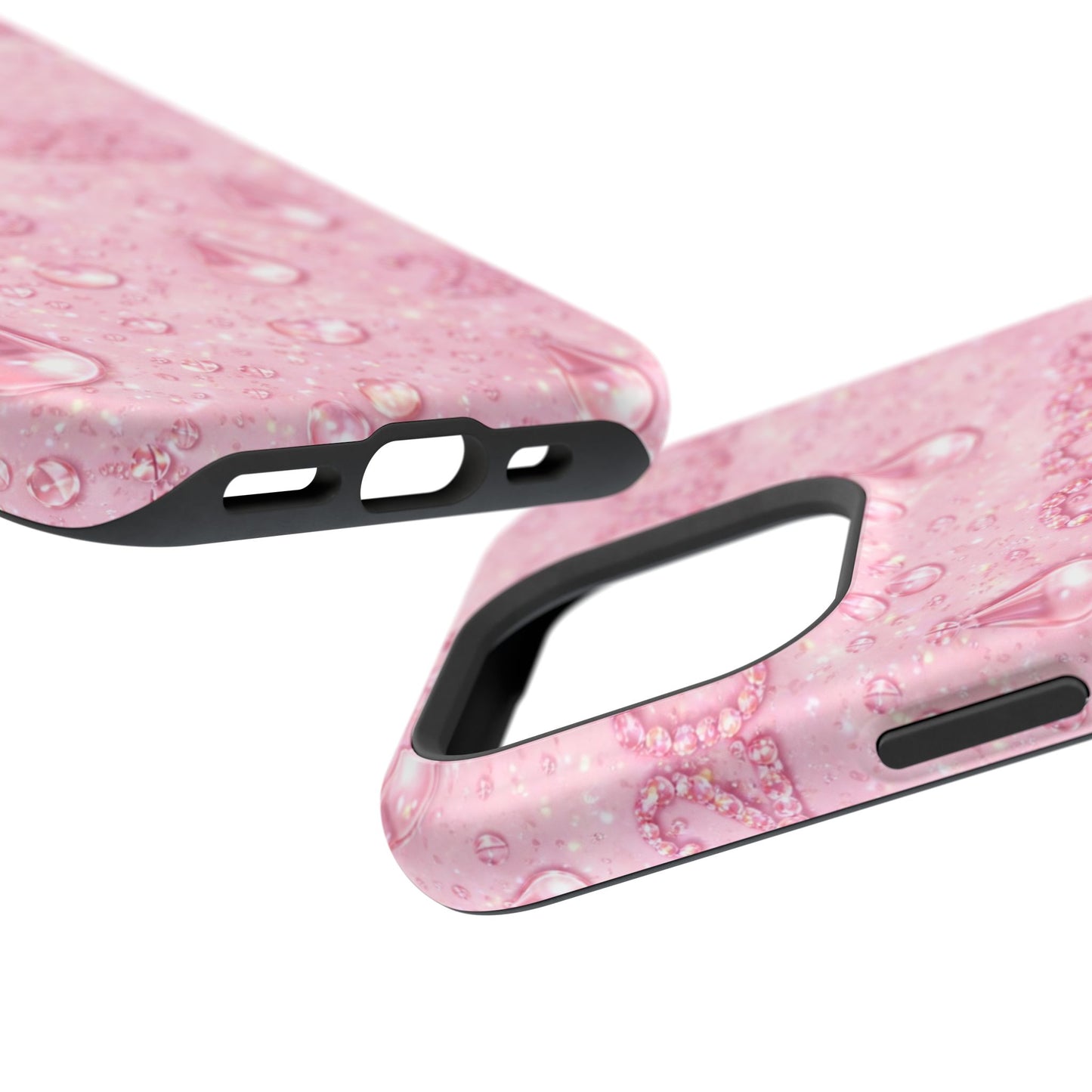 2026 Pink Waterdrop Phone Case — Impact-Resistant Protective Cover