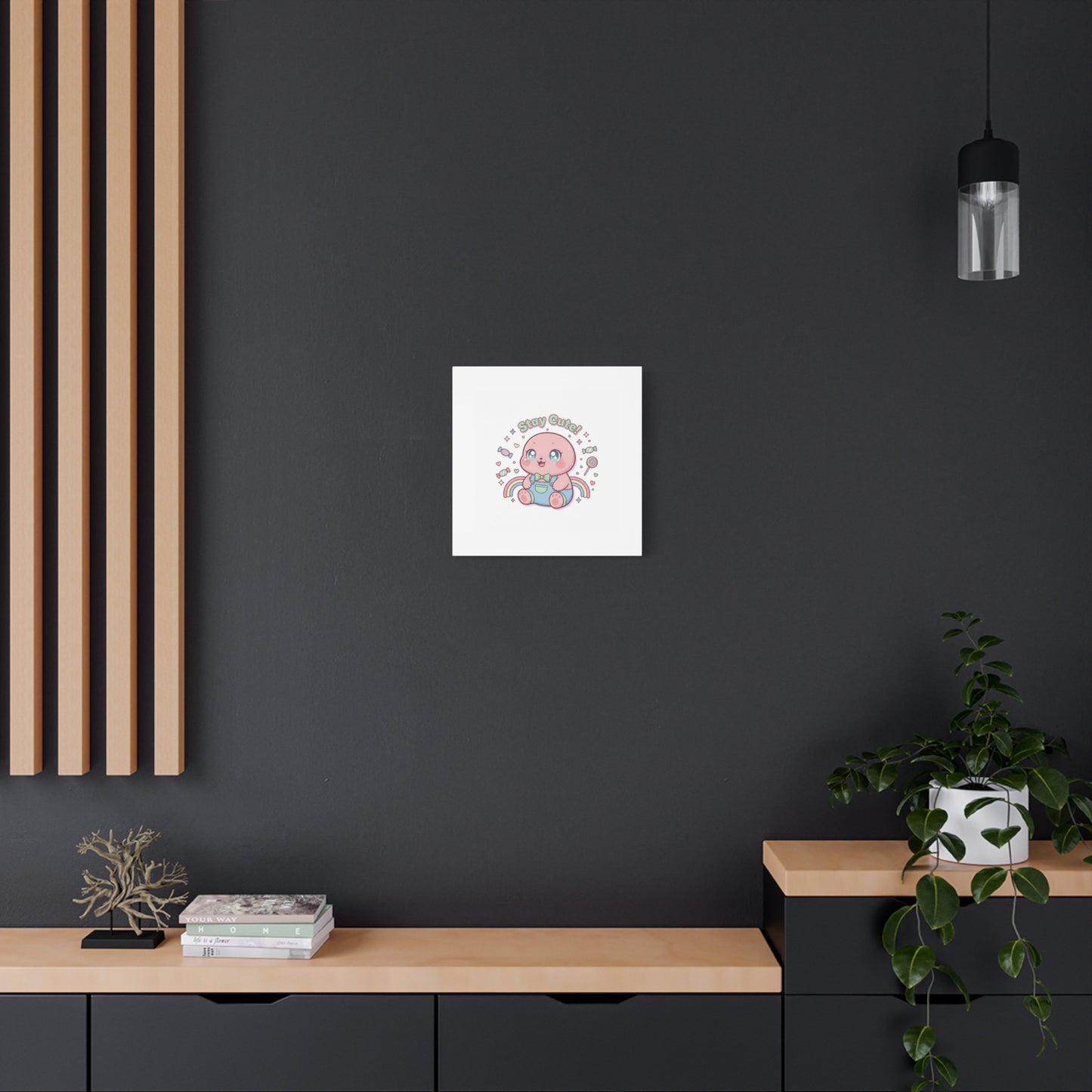 Stay Cute Kawaii Octopus Canvas | Cutecore Pastel, Candy kawaii art