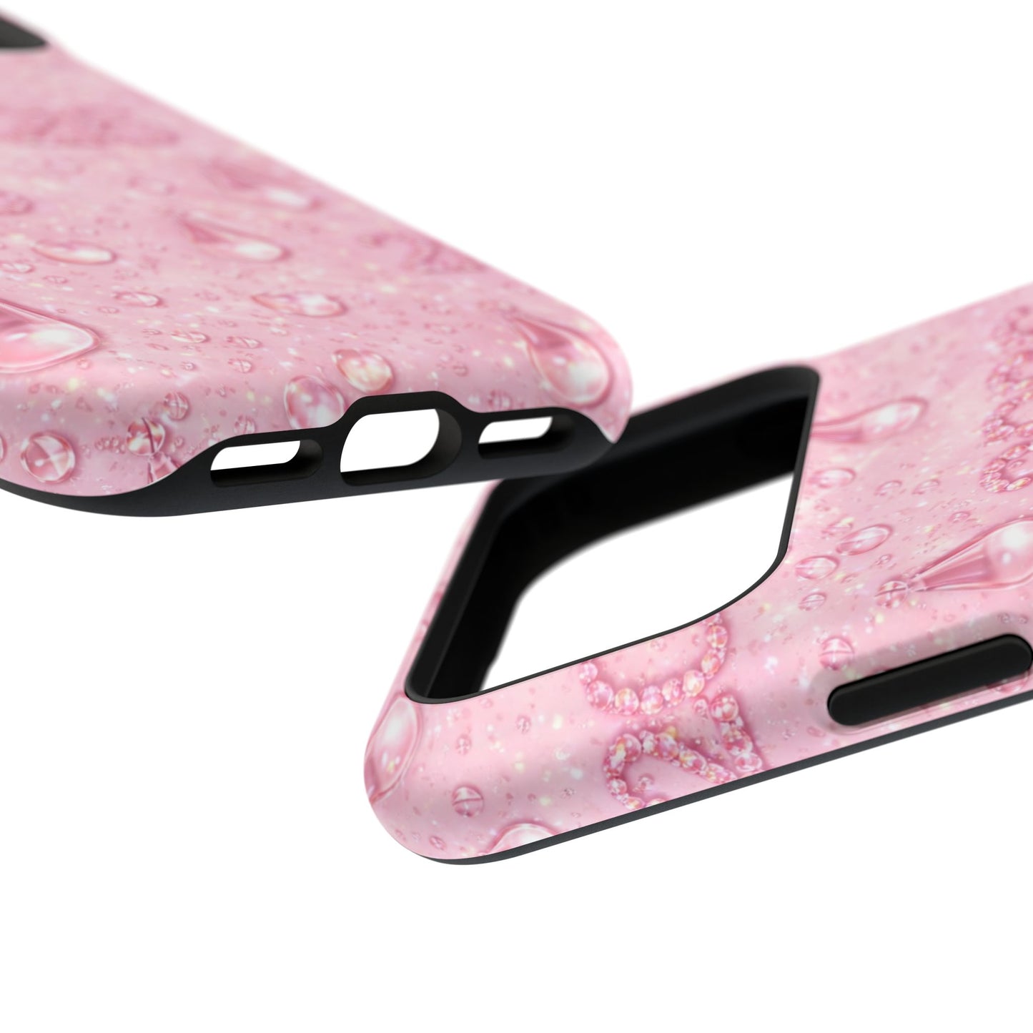 2026 Pink Waterdrop Phone Case — Impact-Resistant Protective Cover