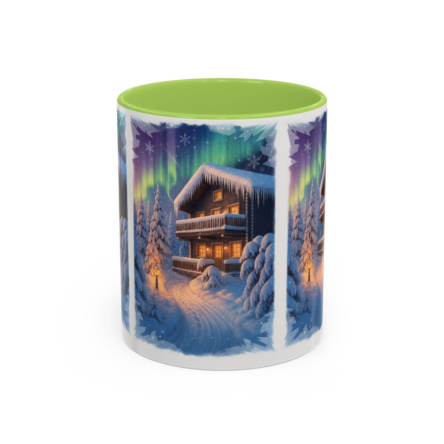 Northern Lights Cabin Mug | Accent Coffee Mug