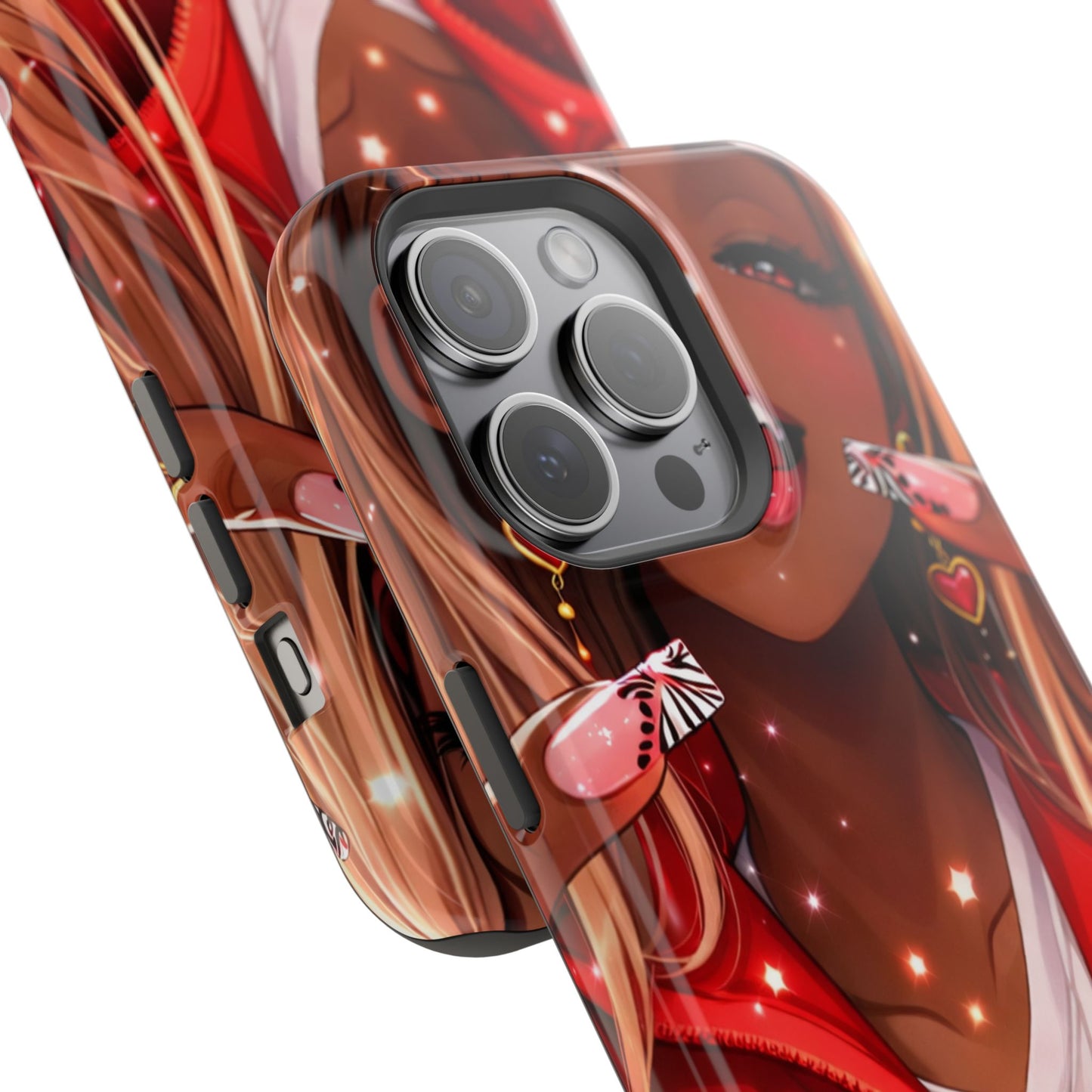 Love Phone Case — Red Heart Jacket Impact-Resistant Case