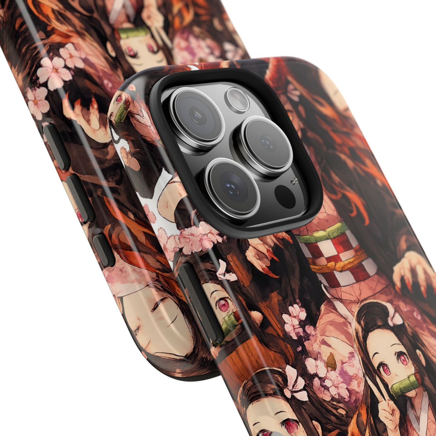 Phone Case — Nezuko Kamado Floral Tough Phone Case